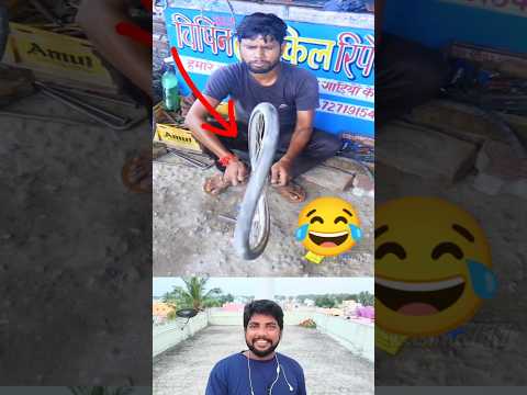 #super #amazing #funny #man #cycle #wheel #repairing #work #shorts #reels #viral #videos #trending