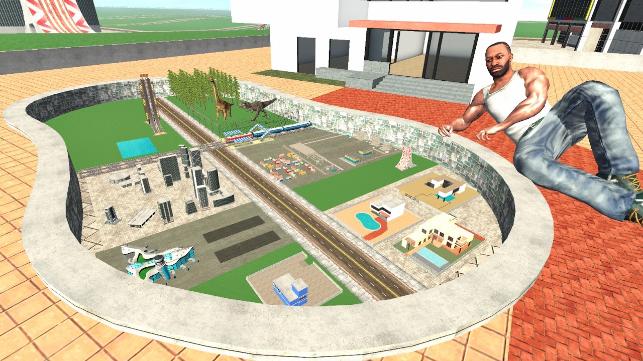 Franklin Found Tiny City in House in Indian Bike Driving 3D