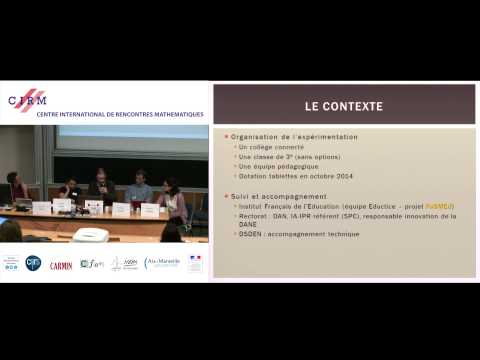 Table ronde :  qu'est-ce qui peut contribuer à rendre les mathématiques plus vivantes dans les [...]