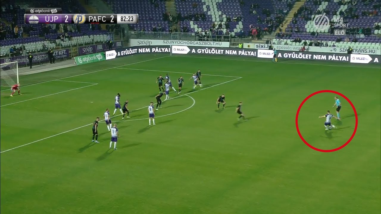 35 Csongvai Áron bombagóljával döntetlenre mentette az Újpest a Puskás Akadémia elleni mérkőzést ⚽