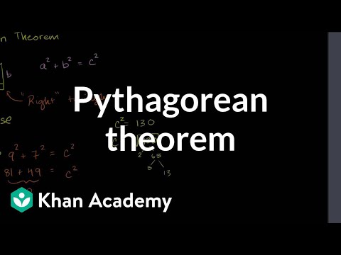 Pythagorean theorem | Right triangles and trigonometry | Geometry | Khan Academy