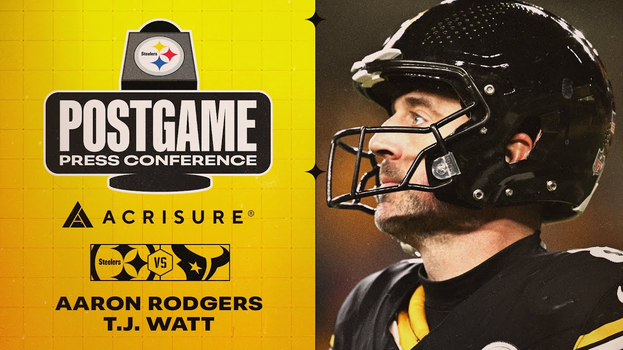 Rodgers & Watt Postgame on Steelers vs Texans 🏈