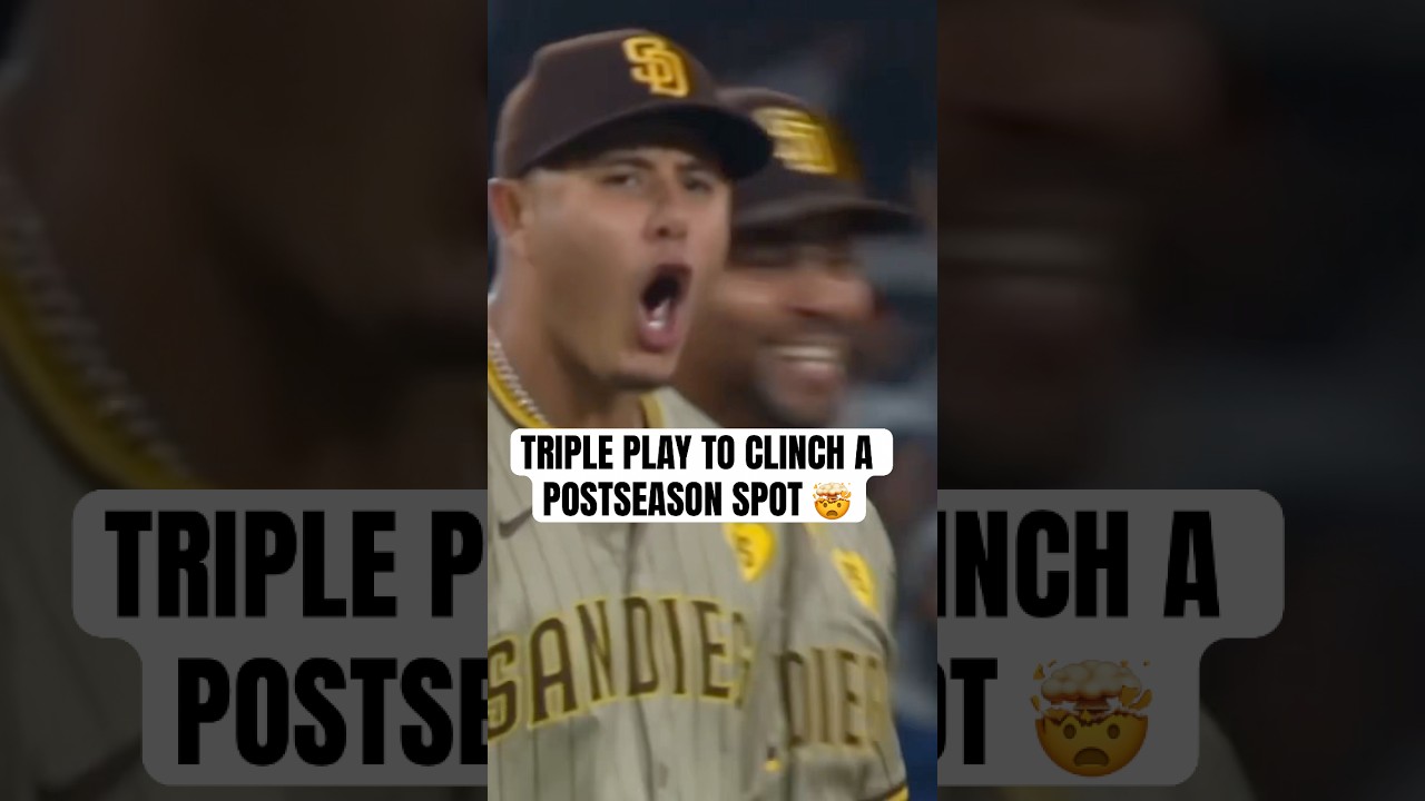 Padres Pull Off Stunning Triple Play to Defeat Dodgers and Secure Playoff Spot ⚾️