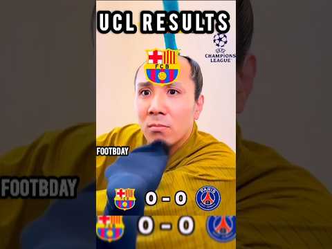 UCL MATCH RESULTS 🔥🥶#championsleague