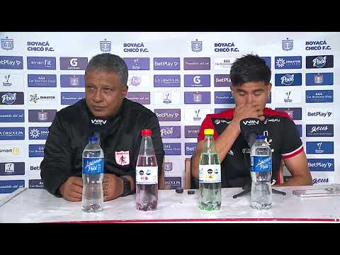 Rueda de prensa de América tras su partido con Boyacá Chicó