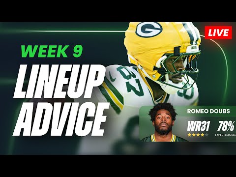 Fantasy Football Week 9 Start/Sit Lineup Advice | NFL Inactives & Injury Updates