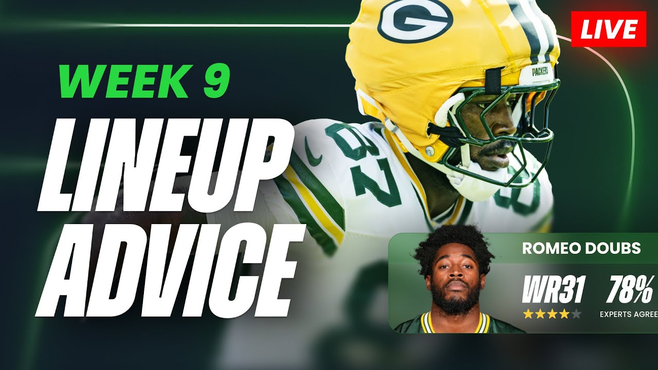 Fantasy Football Week 9: Must-Know Start/Sit Tips & Injury Updates ๐