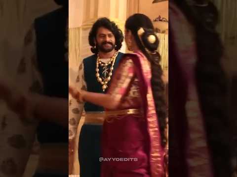 Baahubali BTS 😅 ❤ #Prabhas #AnushkaShetty #Baahubali #RebelstarPrabhas #TheRajaSaab #Salaar #Ghaati