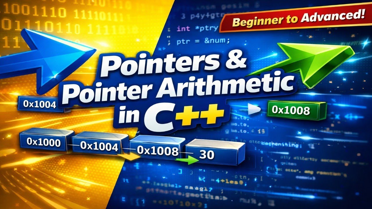 Master Pointers & Pointer Arithmetic in C++: A Beginner's Guide 🖥️