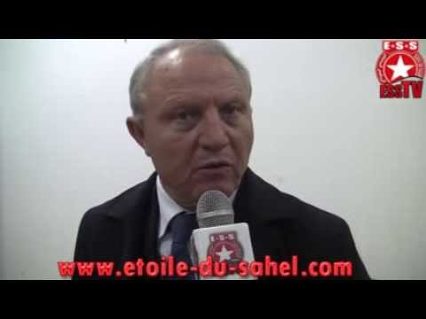 M. Ridha Charfeddine parle du nouvel entraîneur Roger Lemerre