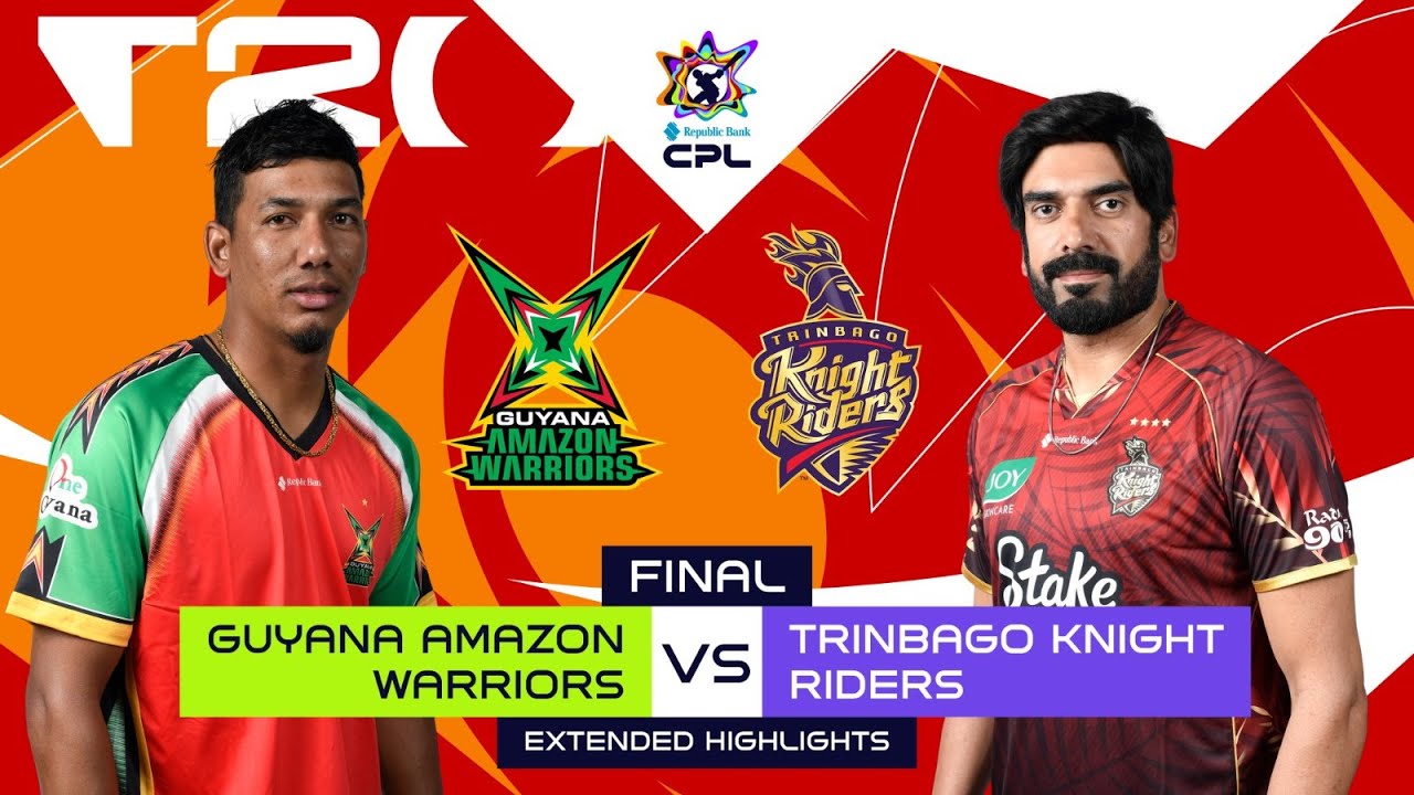CPL 2025 Final Highlights: Guyana Amazon Warriors vs TKR 🏏