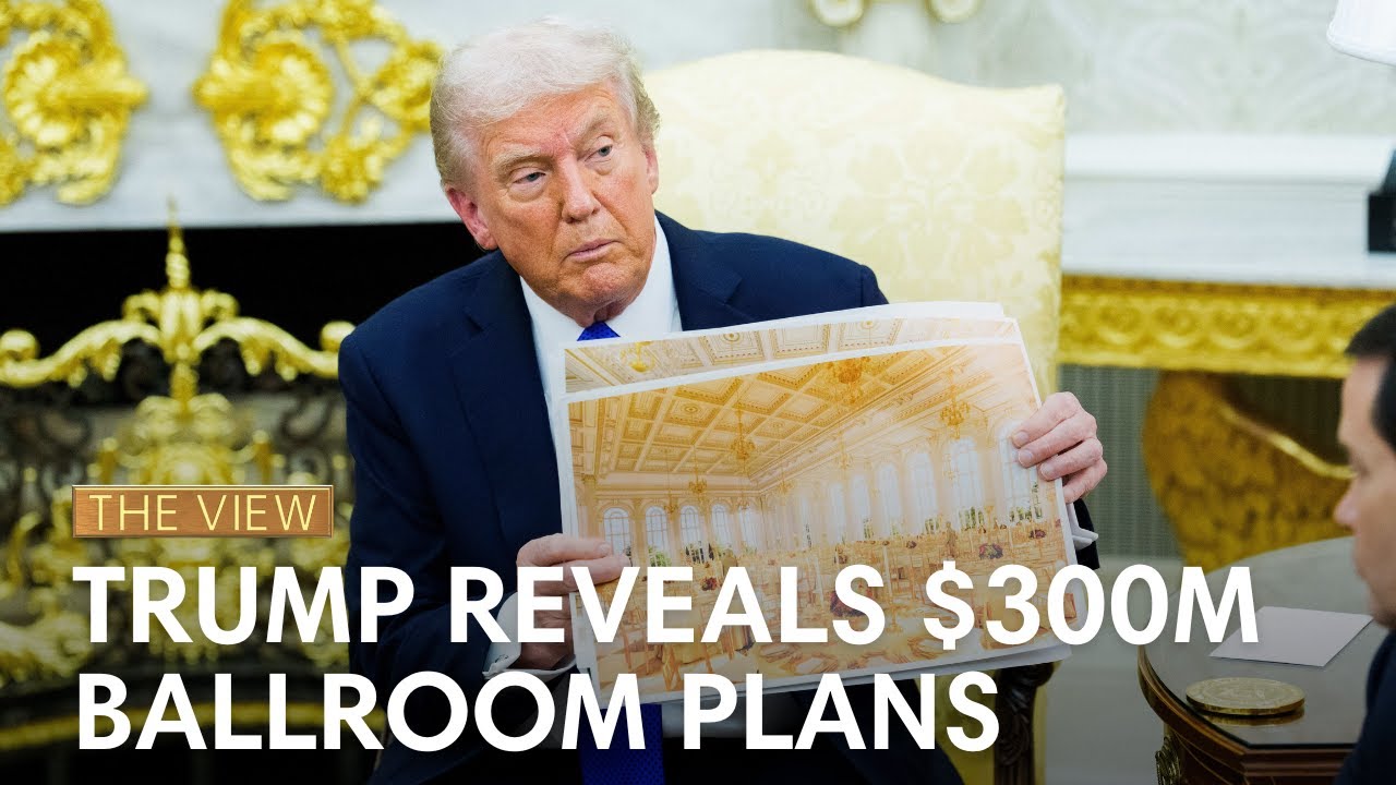 Trump Unveils $300M Ballroom & East Wing Demolition