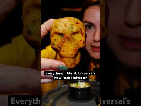 Everything I ate at Universal’s new Dark Universe! #foodie #shorts #eating #epicuniverse #themepark