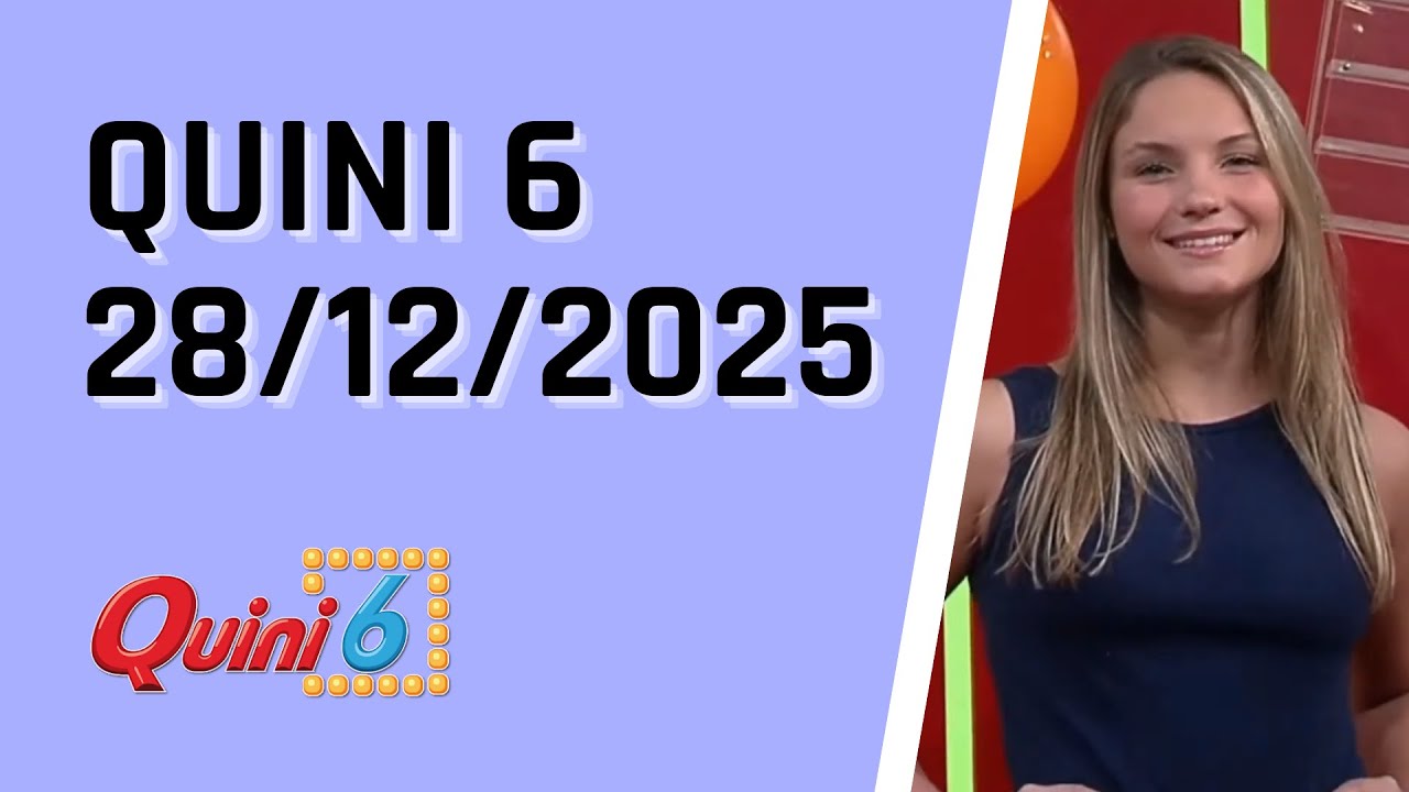 Quini 6 en vivo 28/12/2025 🎉 Resultados del sorteo