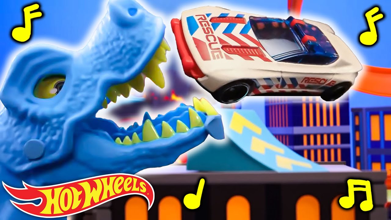 Dino Mastiga 🦖 - Canção Infantil Oficial da Hot Wheels | Diversão e Movimento