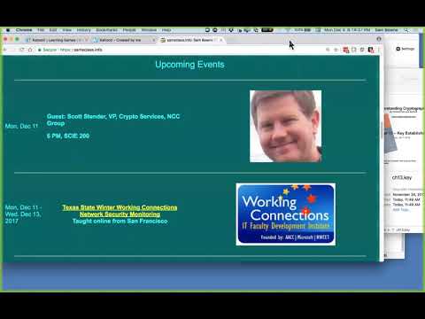 CNIT 141: 12. Message Authentication Codes (MACs) and 13. Key Establishment