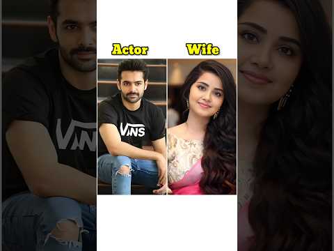 South Indian Tamil actors real wife #shorts #rampothineni #ramcharan #vishal #nagachaitanya #viral