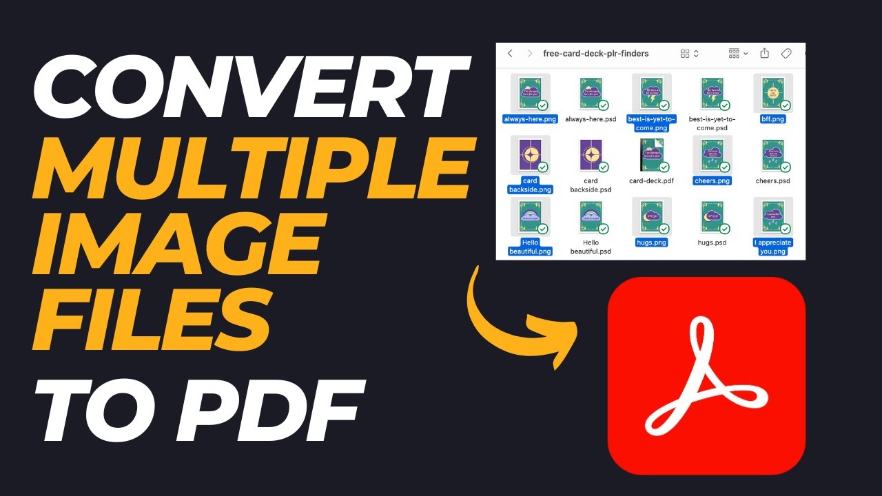 Guide to Converting Multiple Image Files into a Single PDF