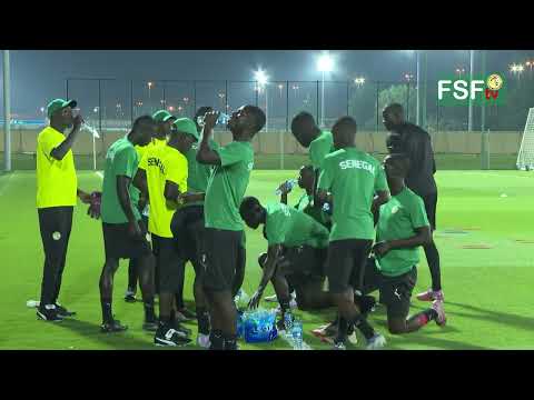 CMD U17 Qatar 2025: Première séance d'entrainement des Lionceaux au terrain Al Thumama 3 à Doha