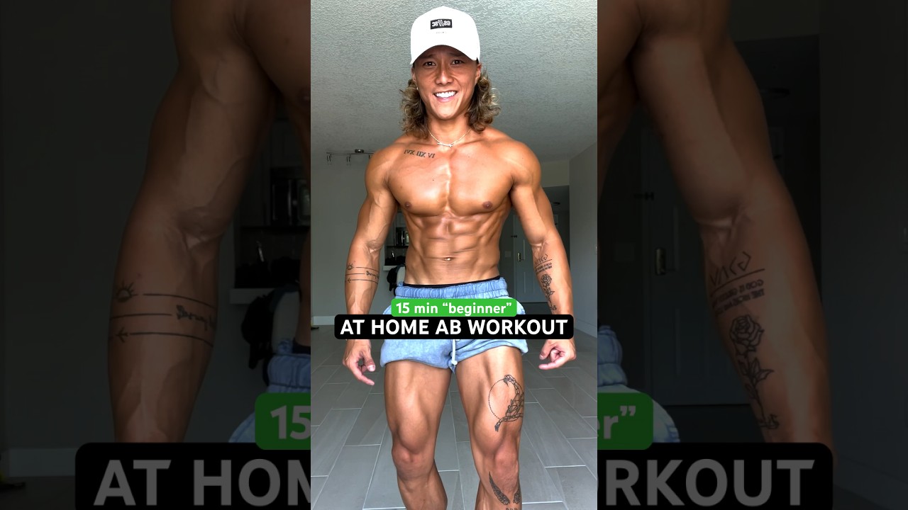 15-Min Beginner Abs Workout with Dumbbells 🏋️‍♂️