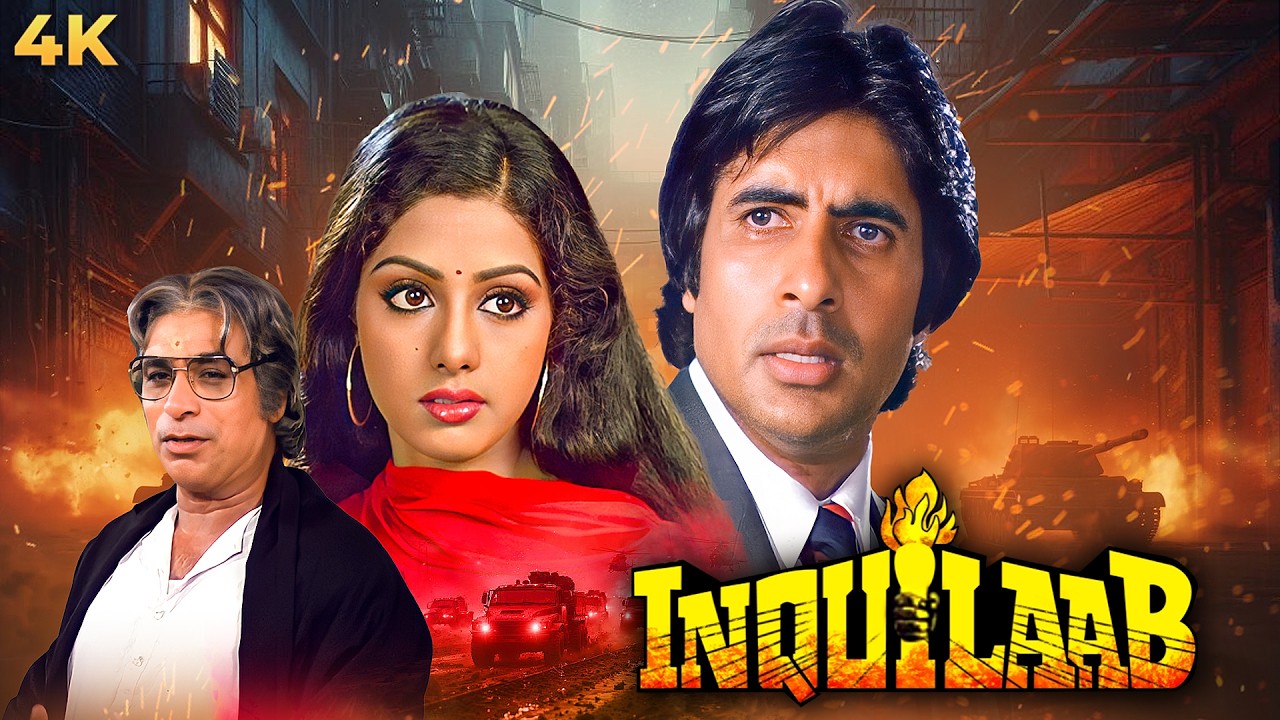 Amitabh Bachchan in INQUILAAB (1984) 4K Action Film