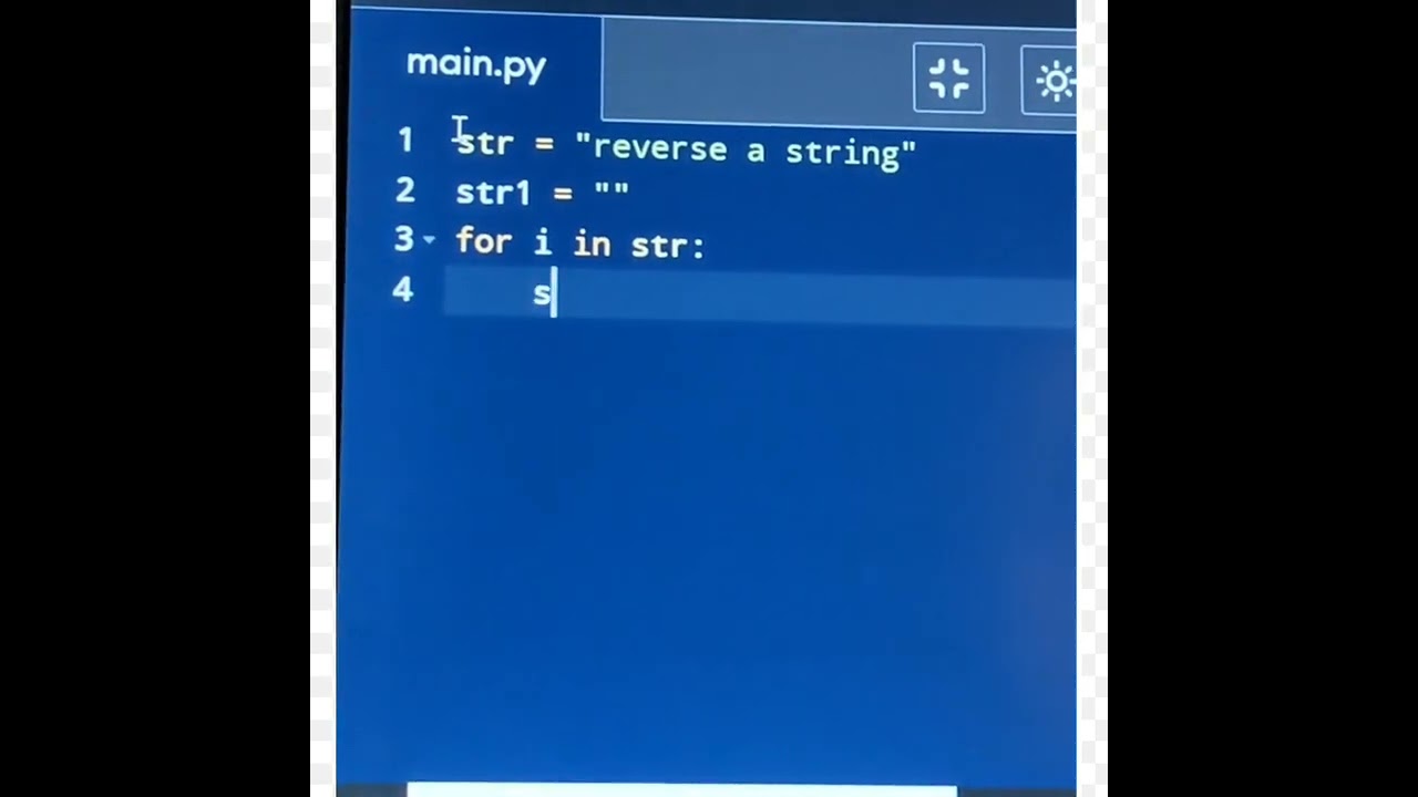 Reverse a String - Python Interview Question