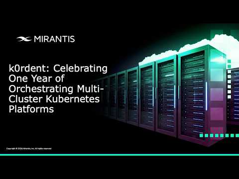 CNCF On-Demand: k0rdent — CelebratingOne Year ofOrchestrating Multi-Cluster KubernetesPlatforms