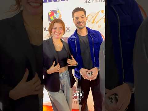 Junaid Niazi & Faiza Khan They walked together on the red carpet, smiled for the cameras 😍