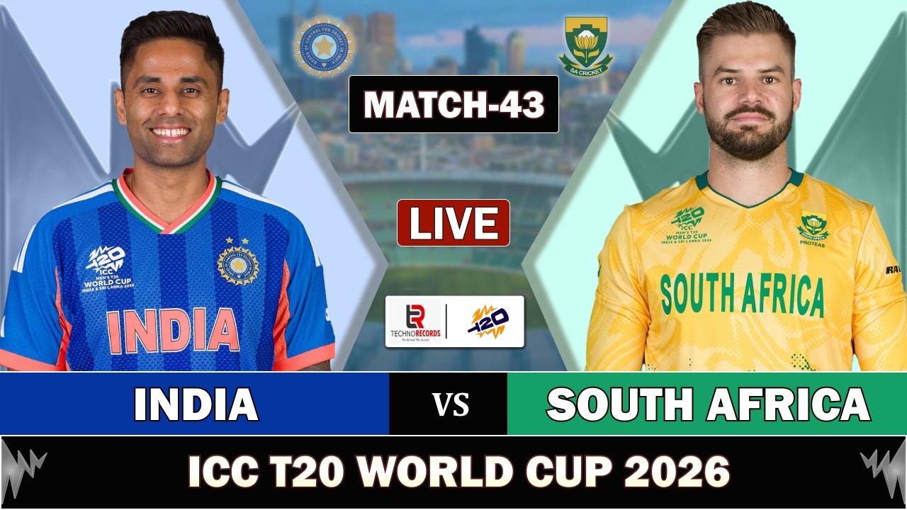 India vs South Africa Match 43 Live Scores & Commentary
