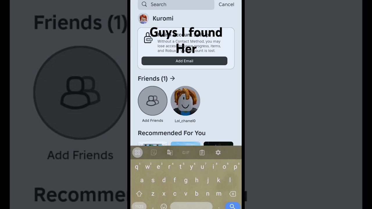 I Found Her!💖 #angelazz #roblox