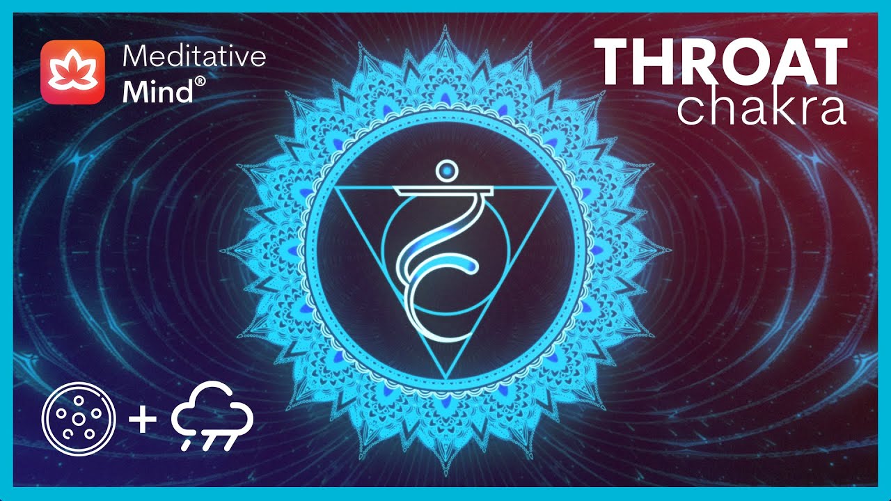 Throat Chakra Healing Music & Rain 🌧️ | Hang Drum Vibes