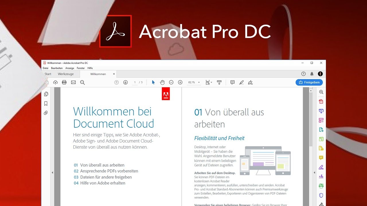 Adobe Acrobat Pro DC Tutorial: PDF einfach bearbeiten