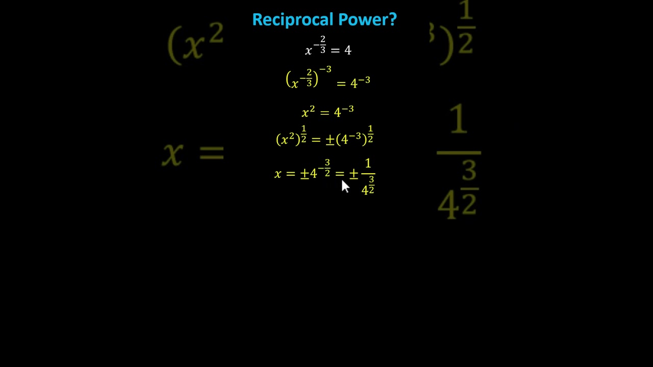 Mastering Equations with Negative Rational Exponents: Find Both Solutions 🔢