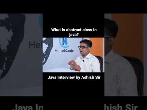 what is abstract class in java? by Ashish Gadpayle sir || #interview #java #abstract_class