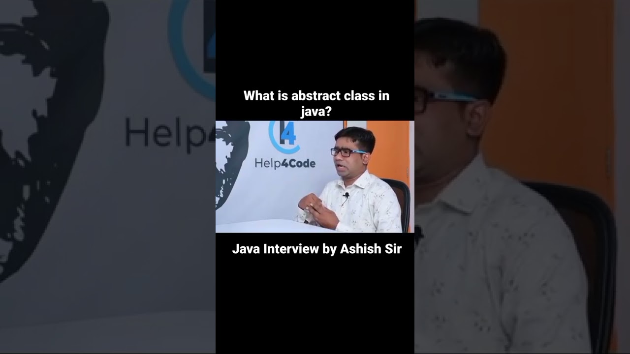 what is abstract class in java? by Ashish Gadpayle sir || #interview #java #abstract_class