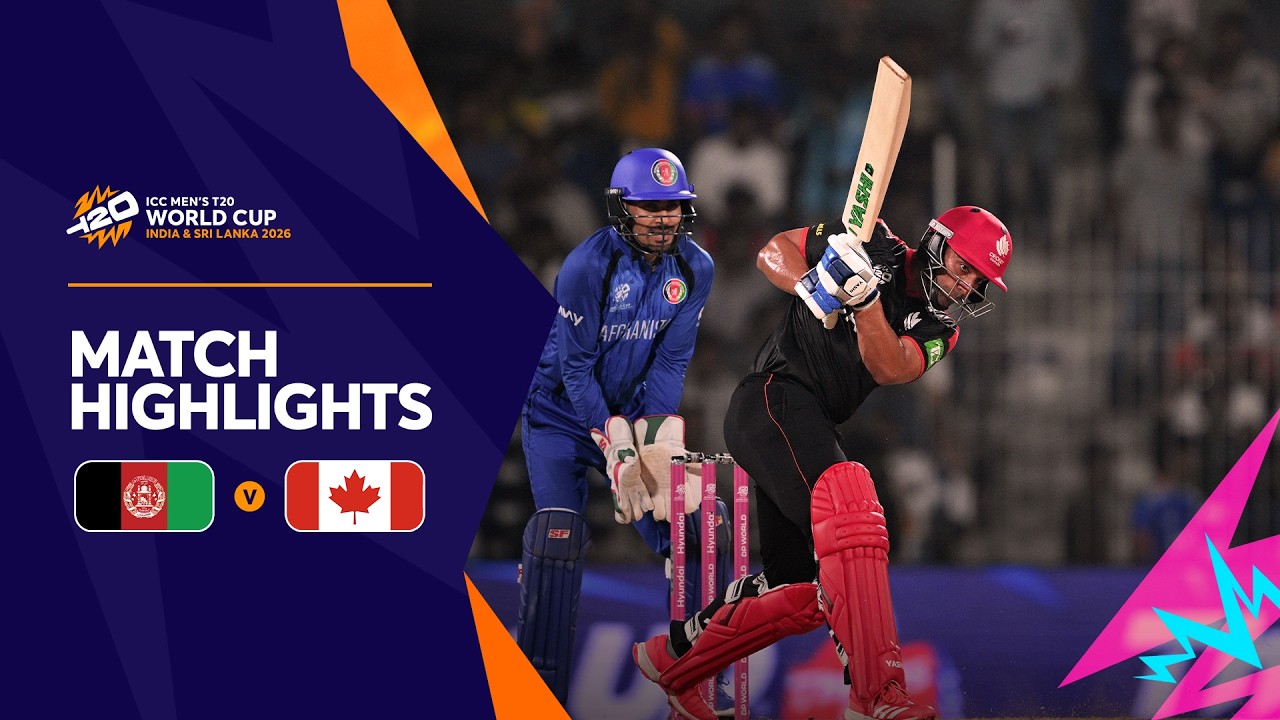 Afghanistan vs Canada | T20 World Cup 2026 Highlights