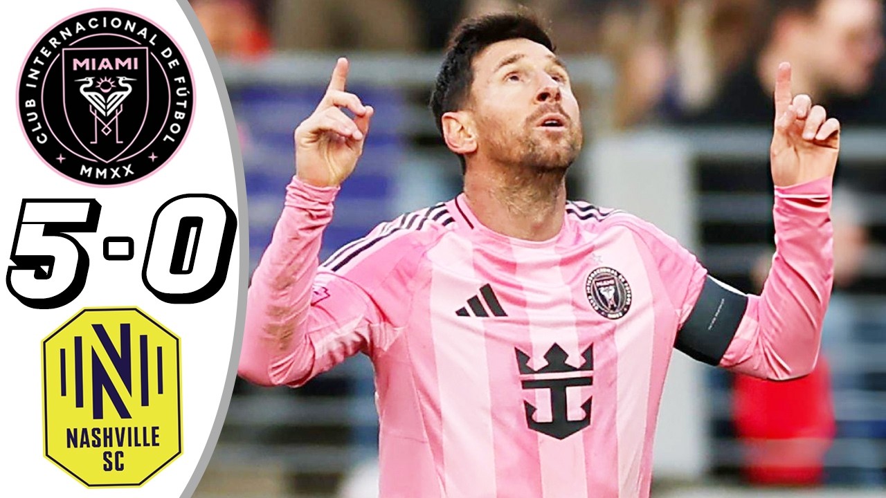 Inter Miami Dominates Nashville 5-0 ⚽