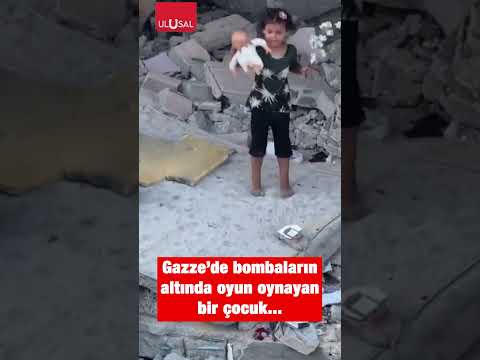 Filistin'de Yıkım Ortasında Çocuklar Oyun Oynuyor 🎮