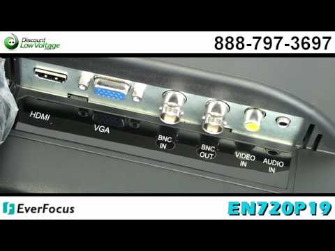 EverFocus EN720P19 19" Wide Screen HD Monitor with 720P