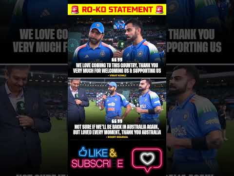 King Kohli & Hitman's Final Goodbye? Fans React to Emotional Post-Match Speech! 💔 #indiancricket