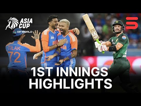 1st Innings Highlights | India vs Pakistan | DP World Asia Cup 2025 | ZF1K
