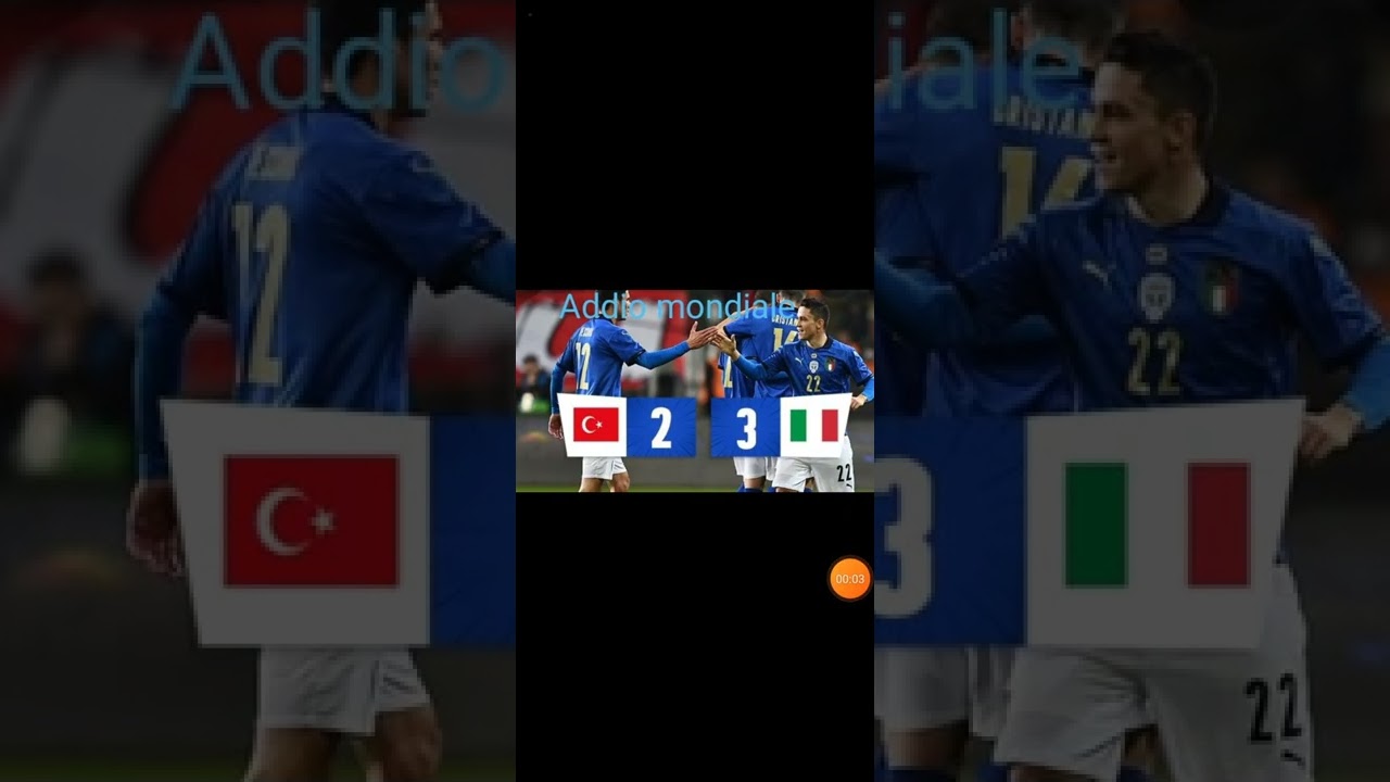 Italia-Turchia: Inizio e fine del cammino mondiale 🇮🇹