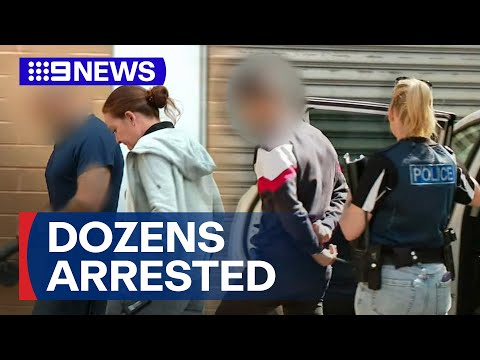 Unprecedented day for SA Police after major sting operation | 9 News Australia