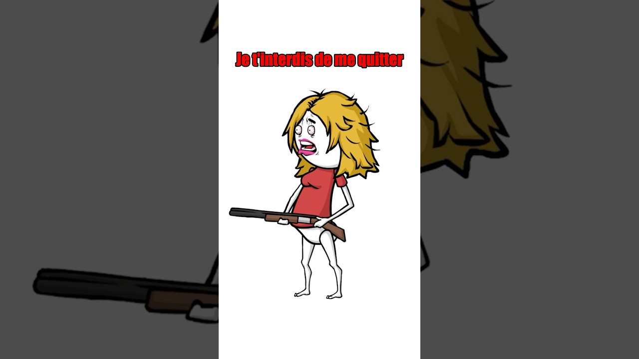 Partie 1 | Rompre avec une psychopathe 💀 ​⁠@saigo6263 #shorts #animation #humour #drole #sketch