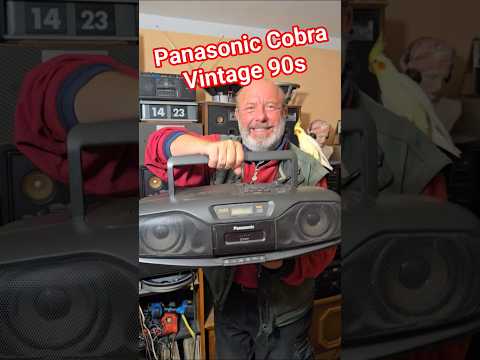 Old Vintage Panasonic Cobra 90s Unique Rare Boombox CD Radio Cassette Recorder