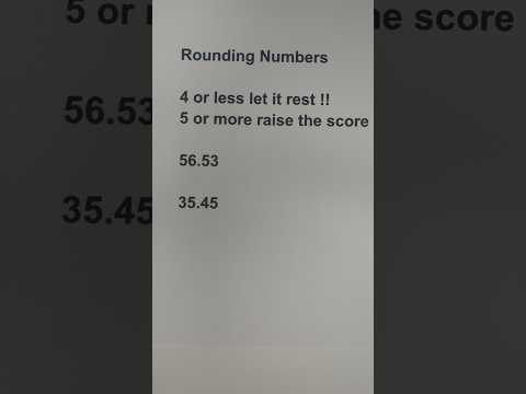 Rounding Decimals #math