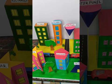 Maths project | 3d shapes model for school project #maths #project #3dshapes