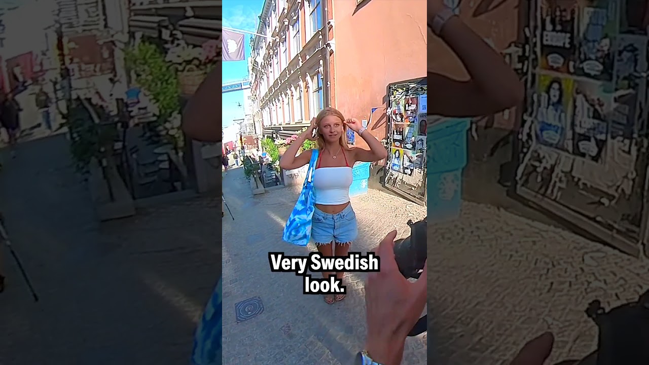 Surprising a Swedish Girl with a Portrait Request 📸