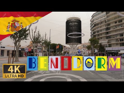 DRIVING IN BENIDORM, Province of Alicante, Valencian Community, SPAIN I 4K 60fps