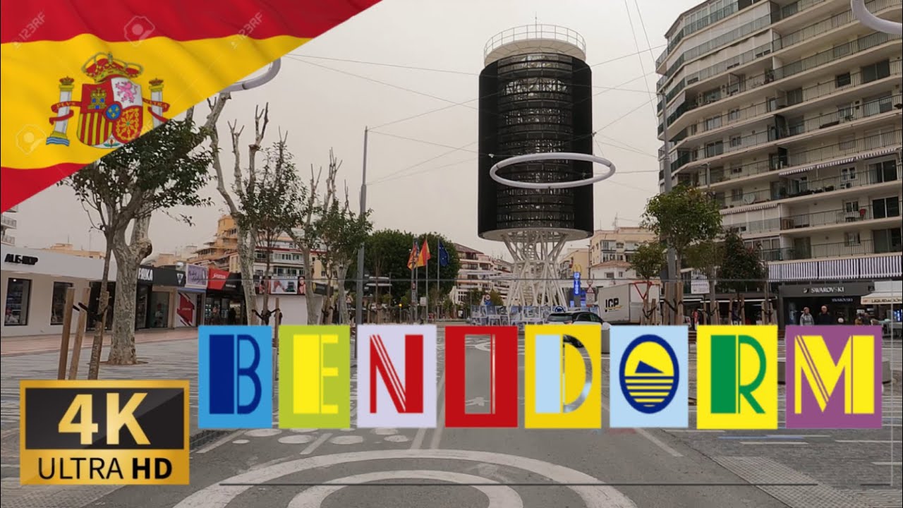 Experience Benidorm in Stunning 4K 🚗 | Drive Through Spain’s Vibrant Coastal Town